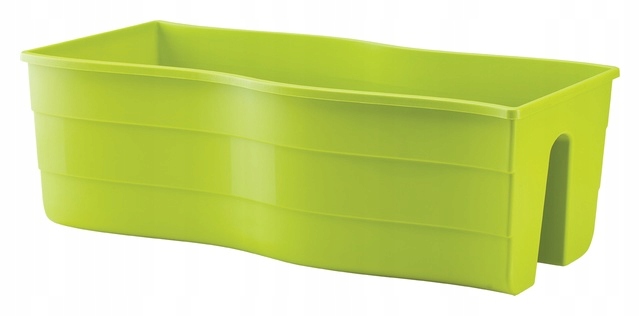 Doniczka balustradowa Fala 60 biała Formplastic Marka Form-Plastic