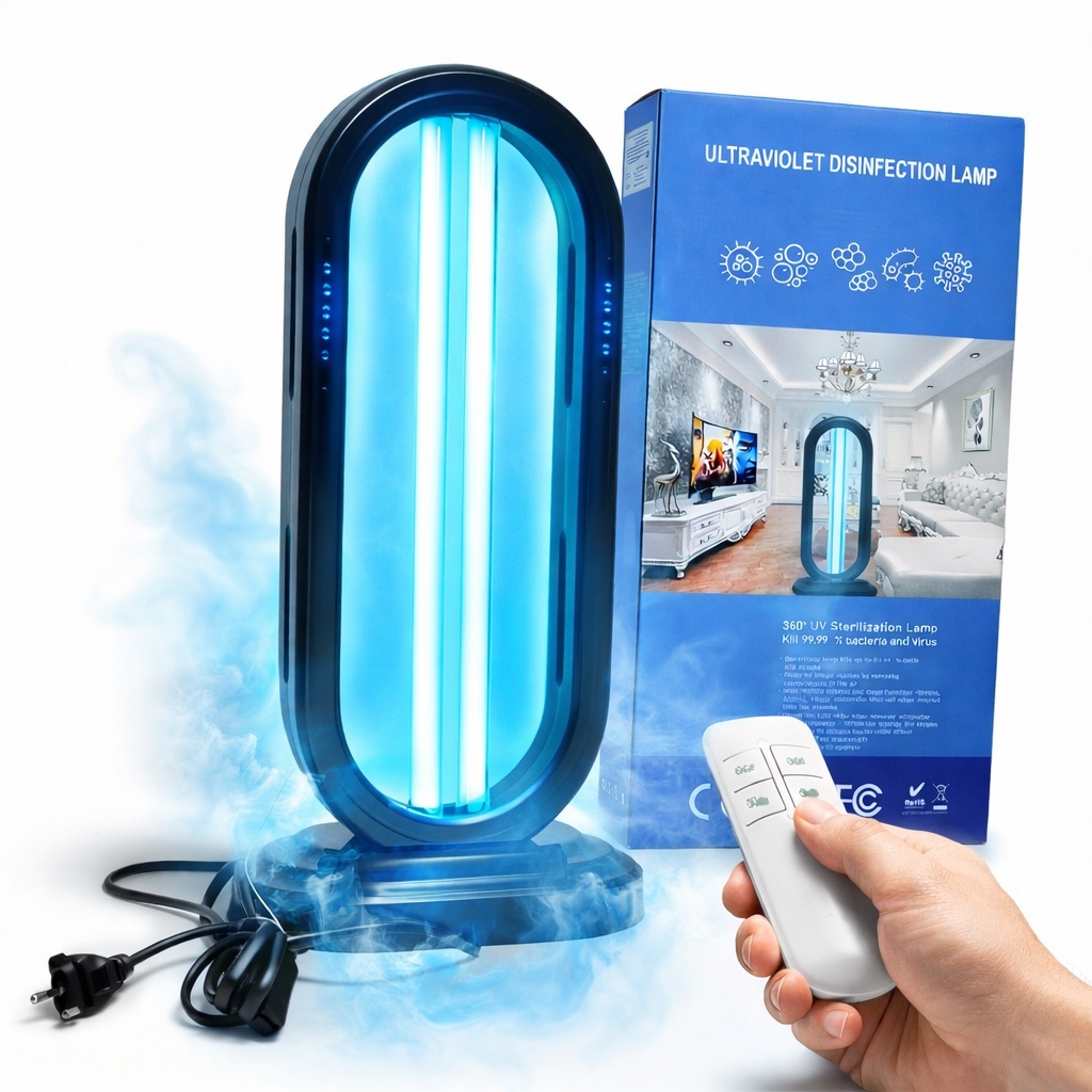 Lampa Uv-c Przenośna Dezynfekcja Sterylizacja Na Bakterie Wirusy Roztocza