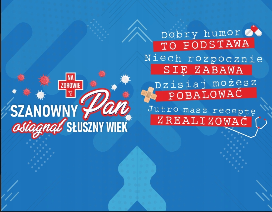 ŚMIESZNY Upominek na urodziny, Kartka + RECEPTA Stan opakowania oryginalne