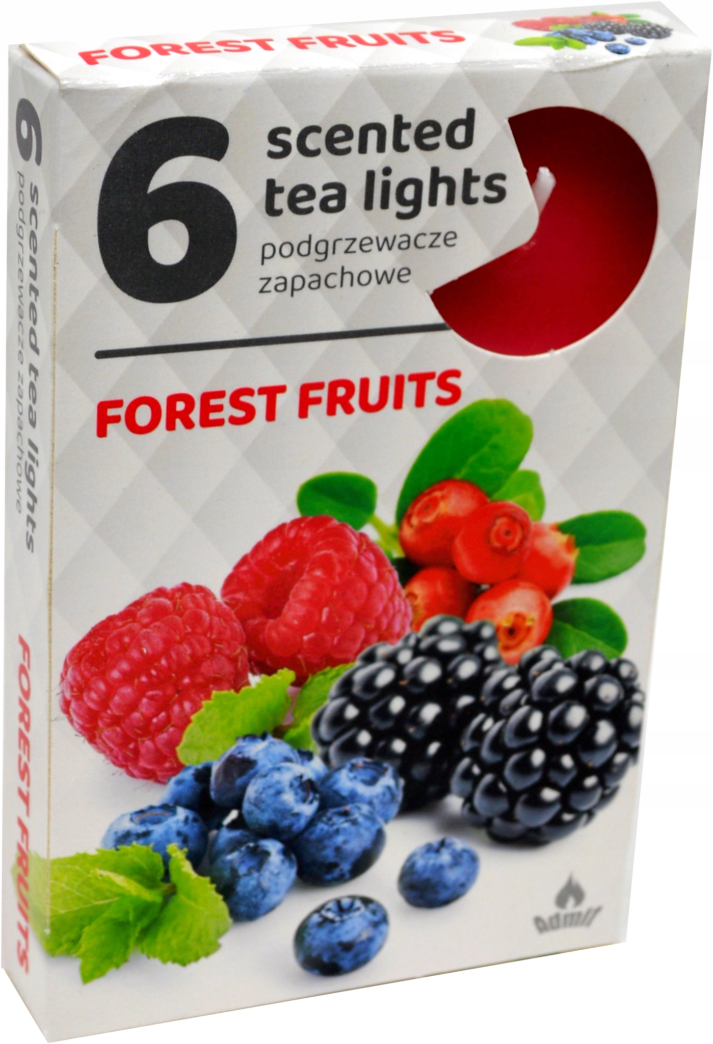 Podgrzewacze zapachowe 6 sztuk, zapach OWOCE LEŚNE