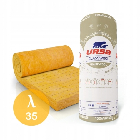 Wełna mata URSA framewool 035 termoizolacja 100 mm