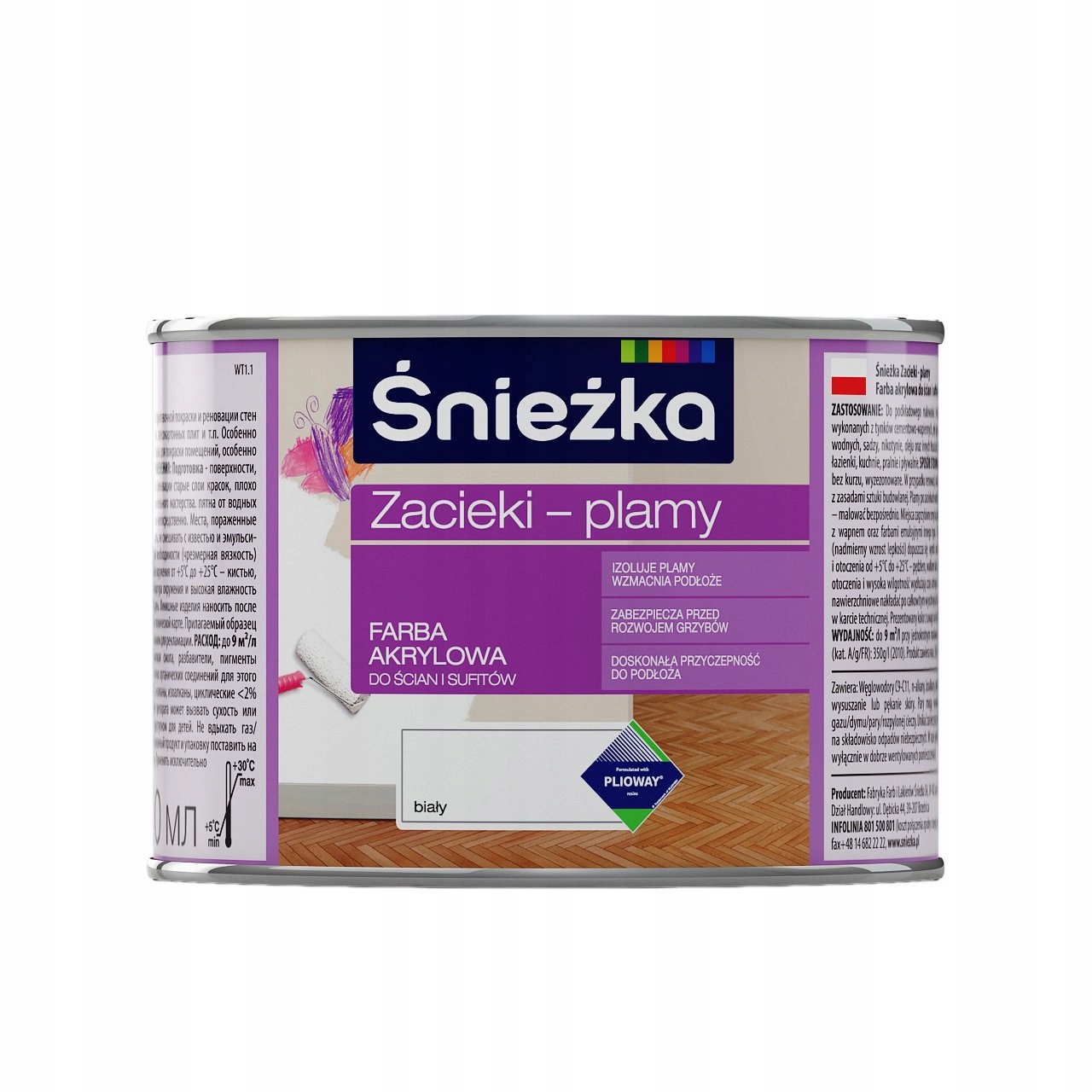 

Śnieżka Zacieki-Plamy Farba do ścian sufitów 0,4l
