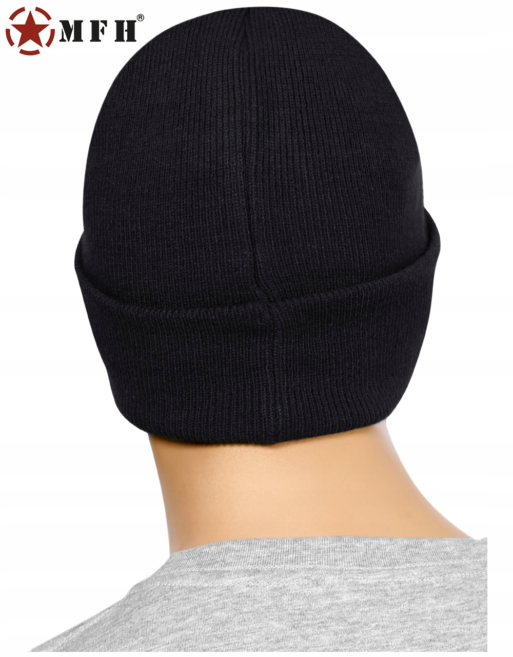 MFH CZAPKA ZIMOWA Thinsulate 3M DWUWARSTWOWA BLACK Materiał dominujący akryl