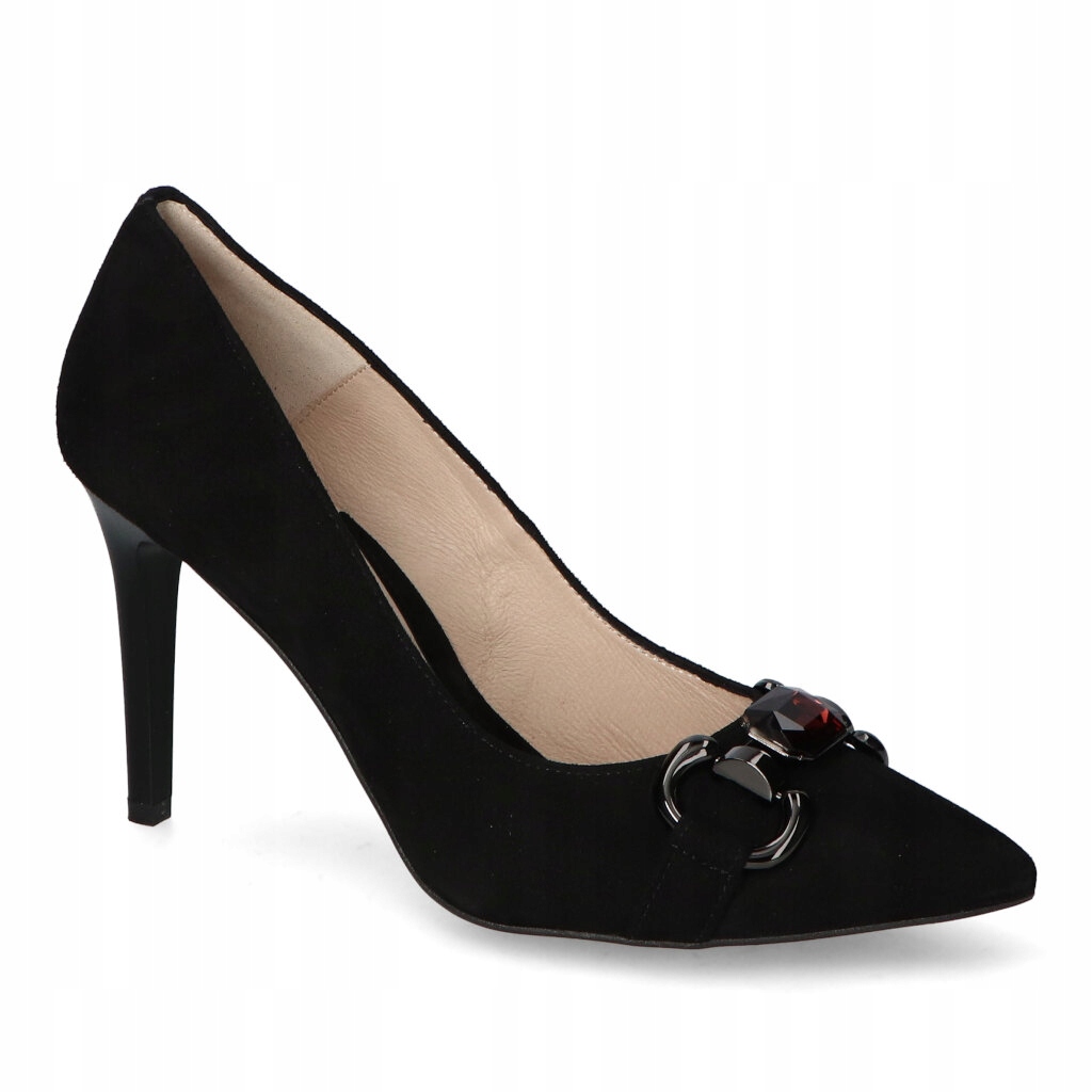 Boty Emis Z8153/010 Černý semiš 39