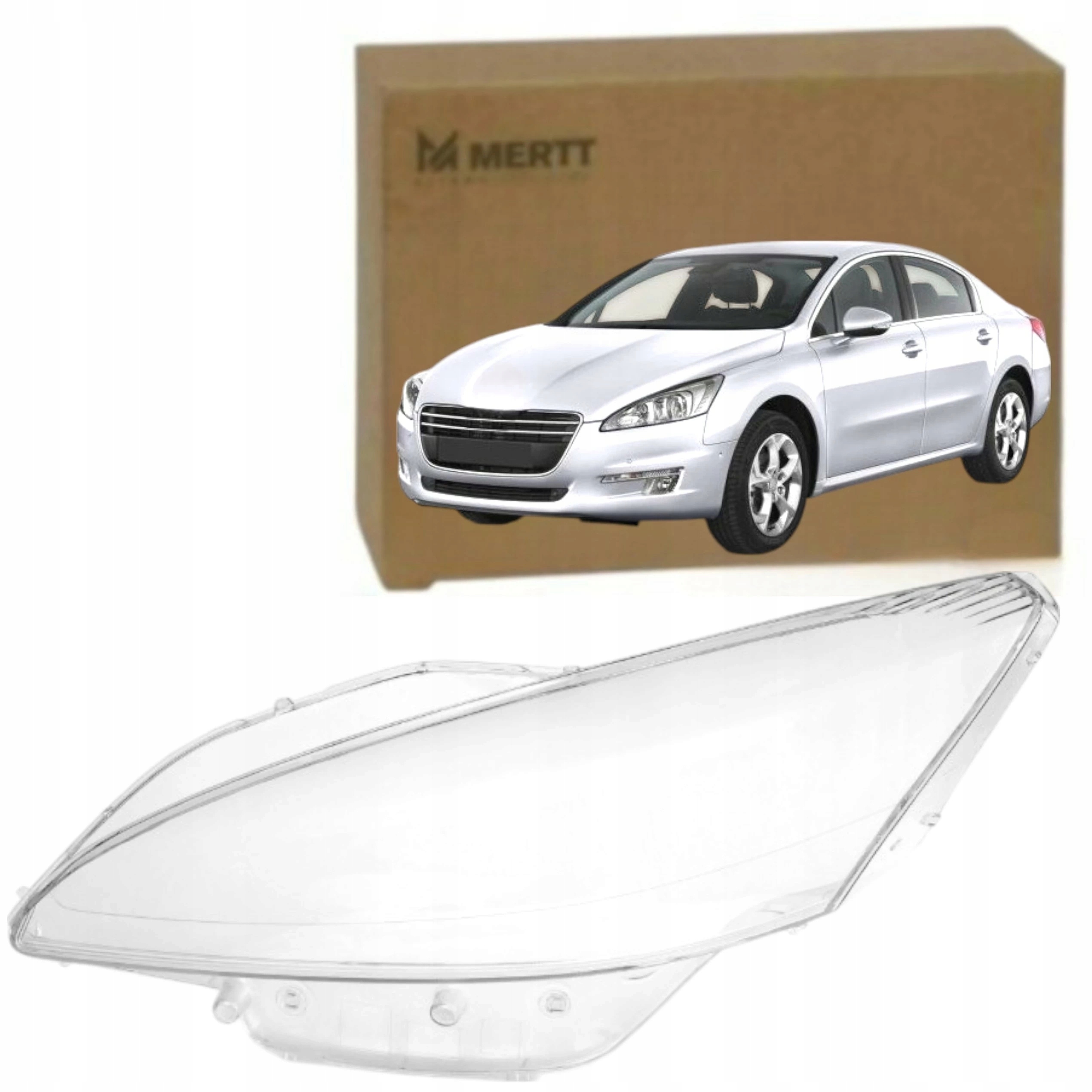 Peugeot 508 2010-2014 Klosz Levá sklo světlometu lampa