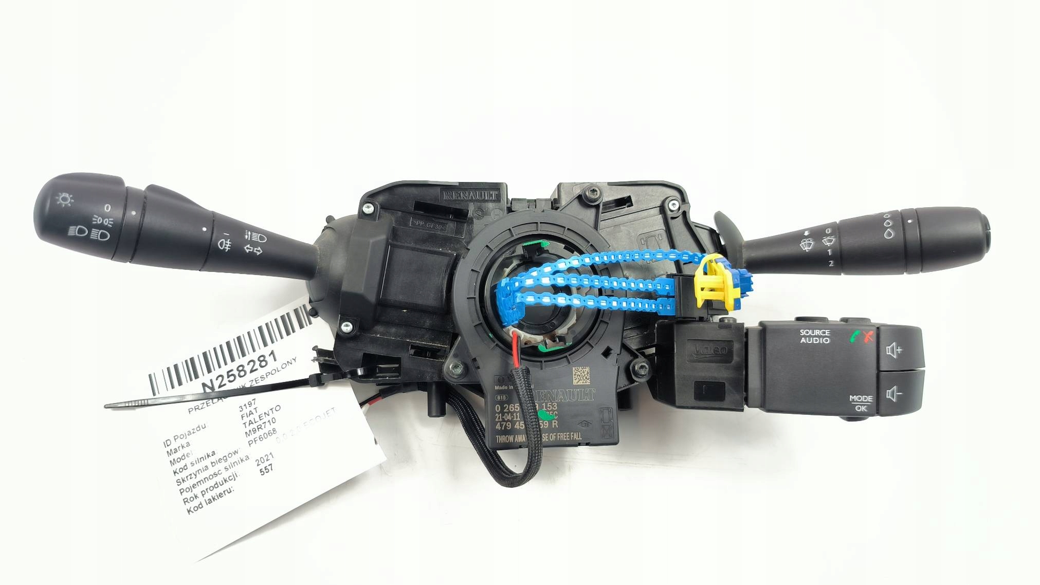 DEVIO LUCI TERGICRISTALLO TERGI 255675067R FIAT TALENTO