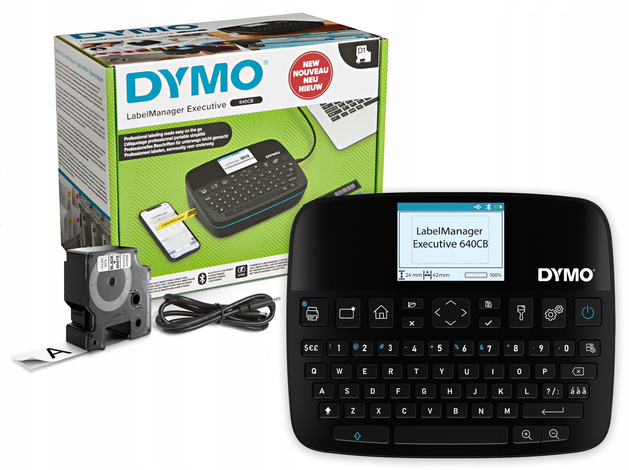 Dymo tlačiareň štítkov LabelManager 640CB páska 24 mm originálna