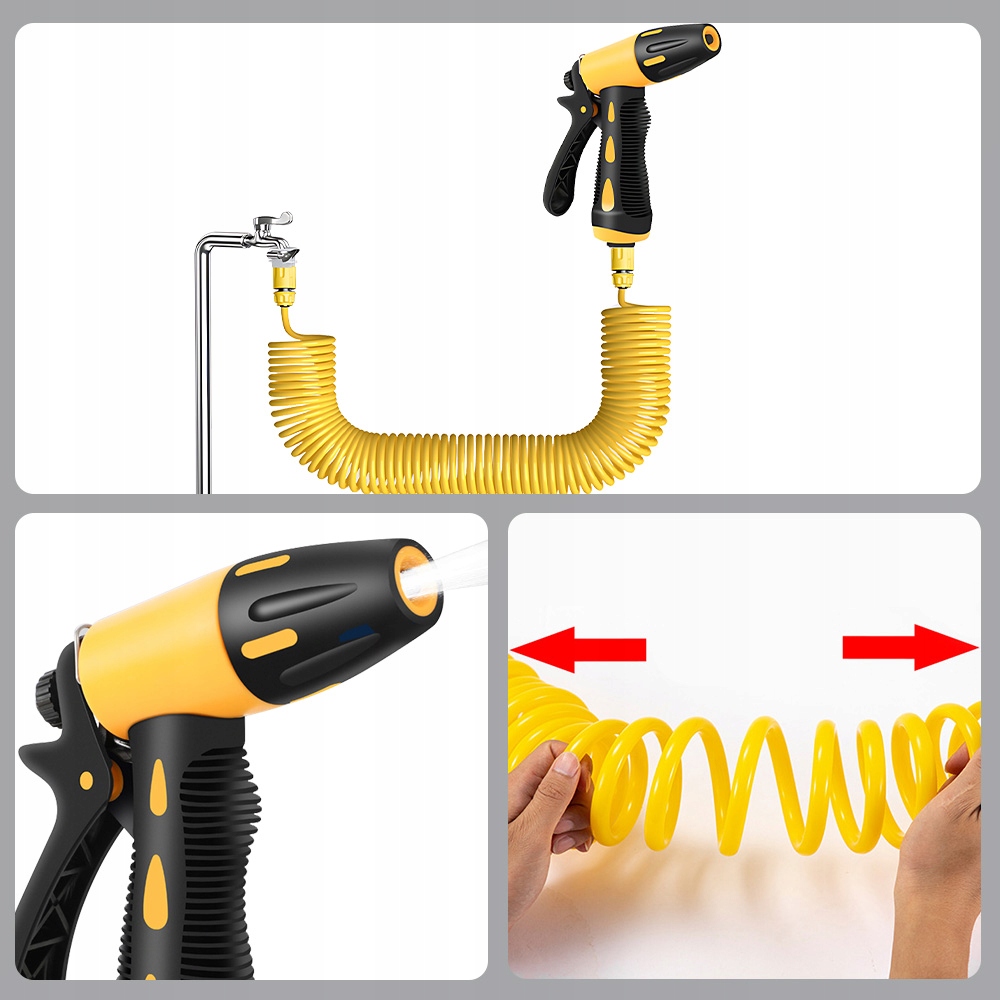 Vysokotlaká Pistole S Pružinovou Hadicí – Snadné Čištění