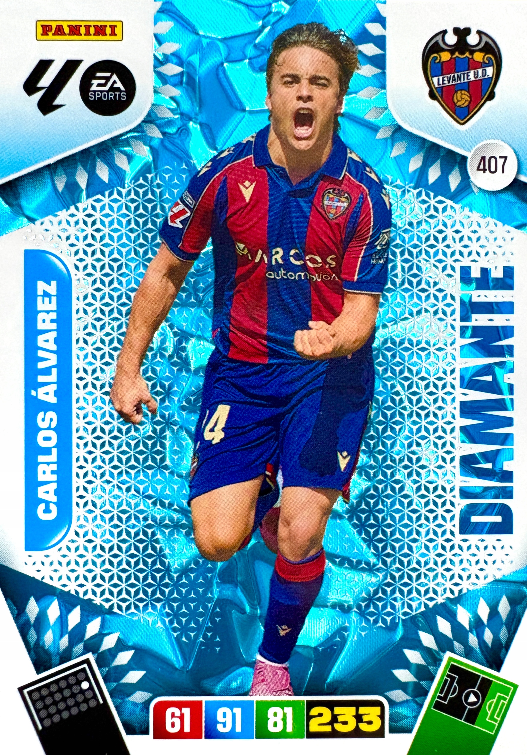 La Liga hiszpańska 2025-26 2026 Diamante 407 Carlos Alvarez Levante