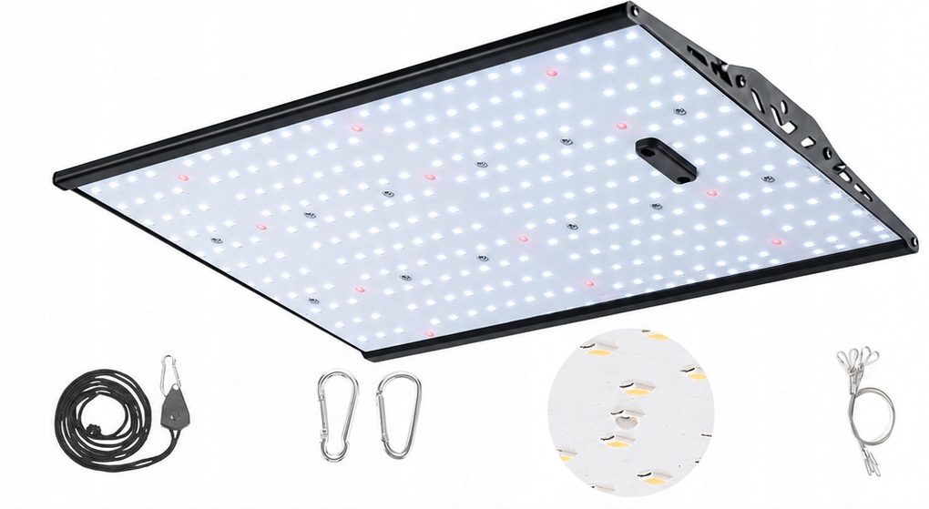 Závěsná lampa pro pěstování rostlin 1000 W Černá