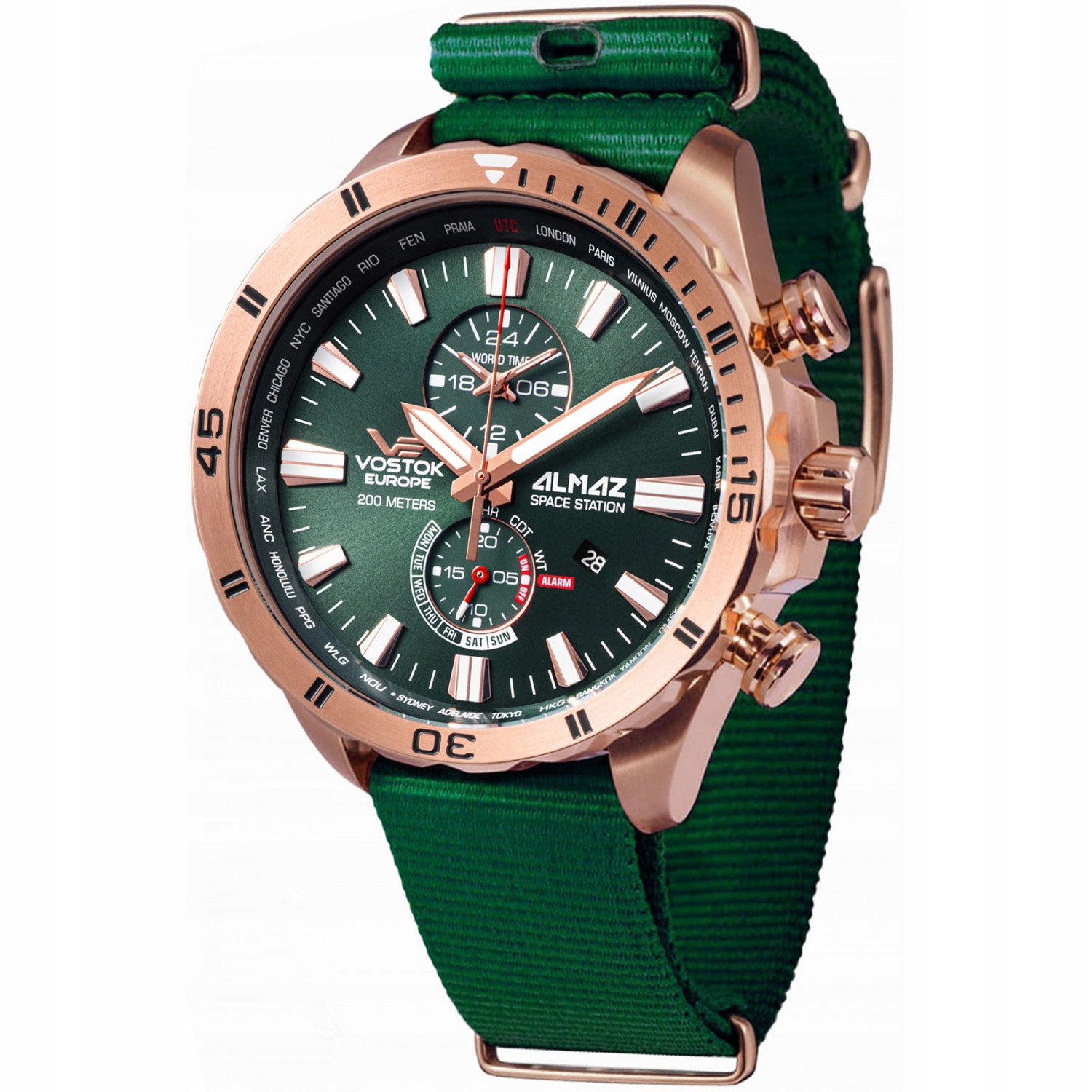 Pánské Hodinky Vostok Europe YM8J-320B656N zelené