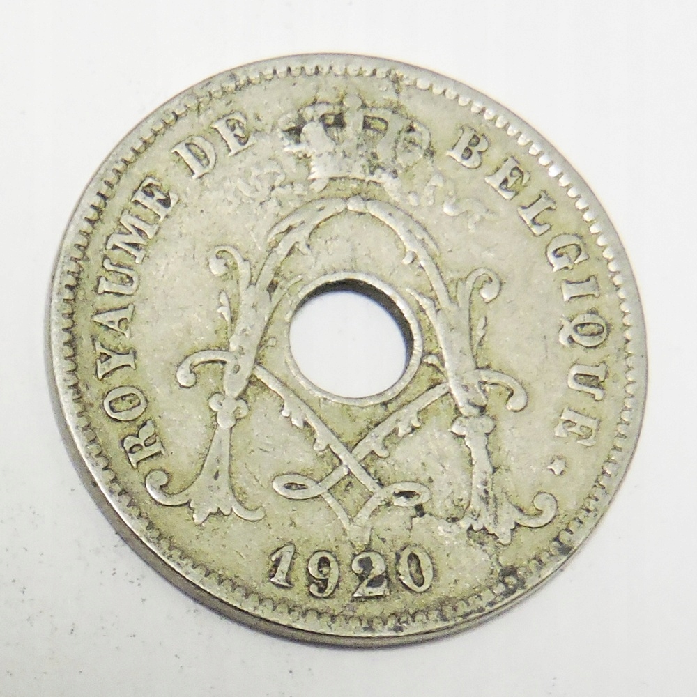 BELGIA 10 centymów 1920