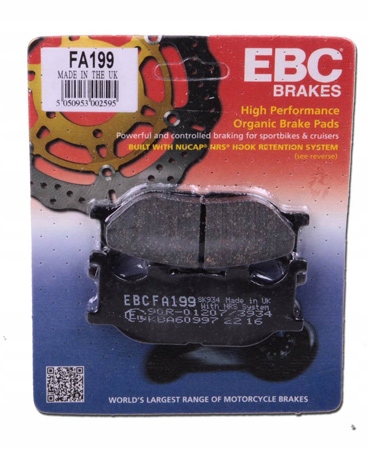 KLOCKI HAMULCOWE EBC YAMAHA TDR R 125 DRAG MIDNIGHT STAR V-STAR SR PRZÓD