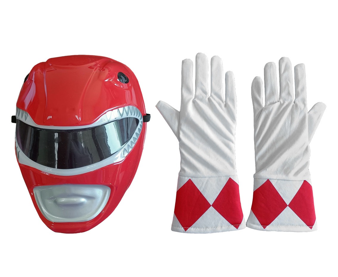 

Akcesoria Power Rangers czerwony maska rękawice