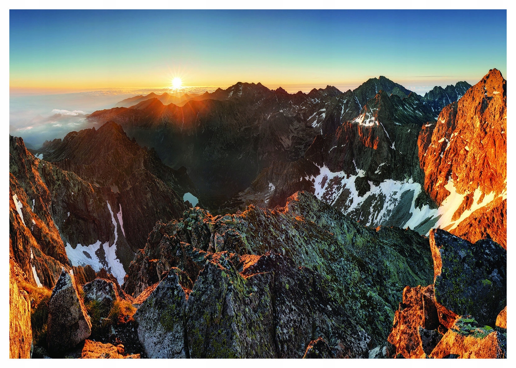 Vliesová fototapeta Sněhové hory slunce příroda krajina 368x254 lepidlo