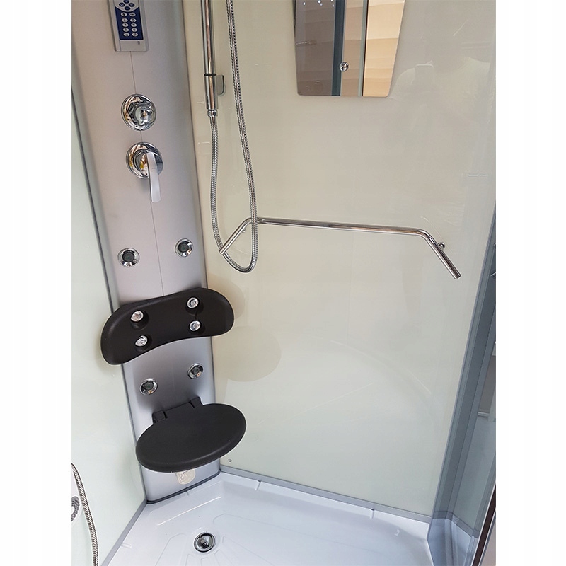 KABINA PRYSZNICOWA Z HYDROMASAŻEM WSH7118W 100x100 CM Linia WSH7118W WHITE