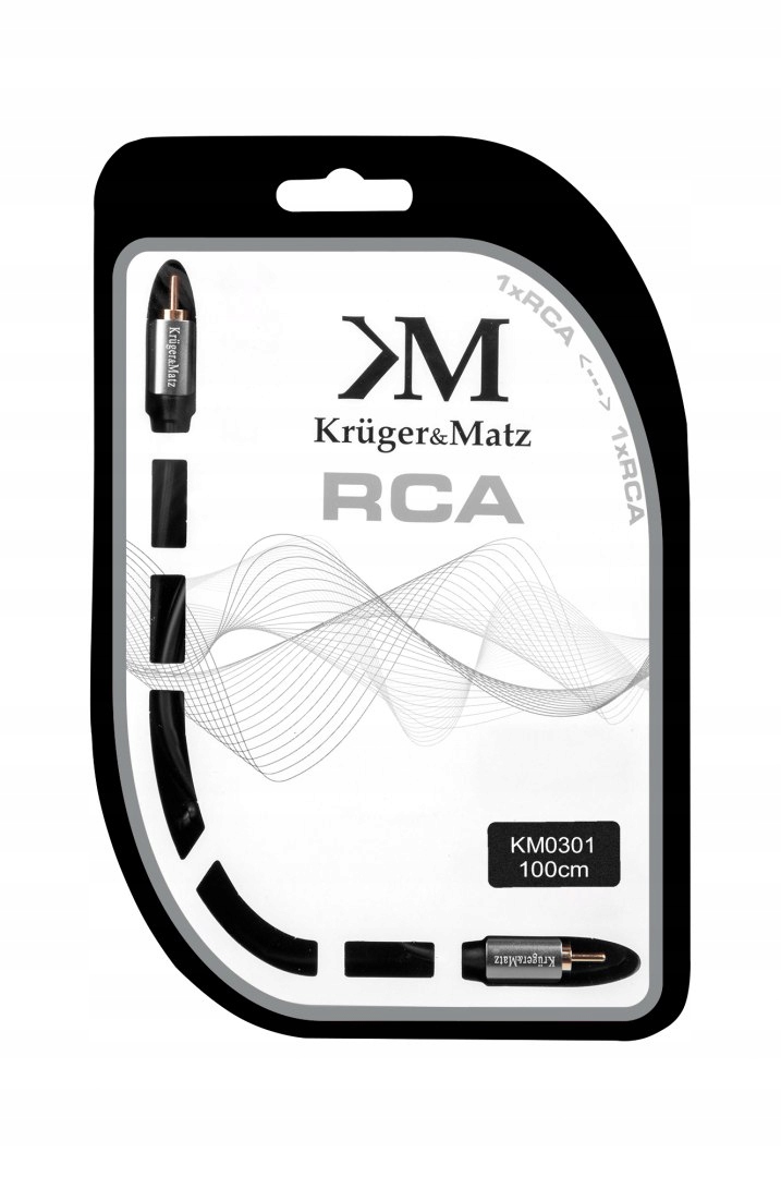 Kabel 1RCA-1RCA 1.0m Kruger&Matz Kod producenta KM0301