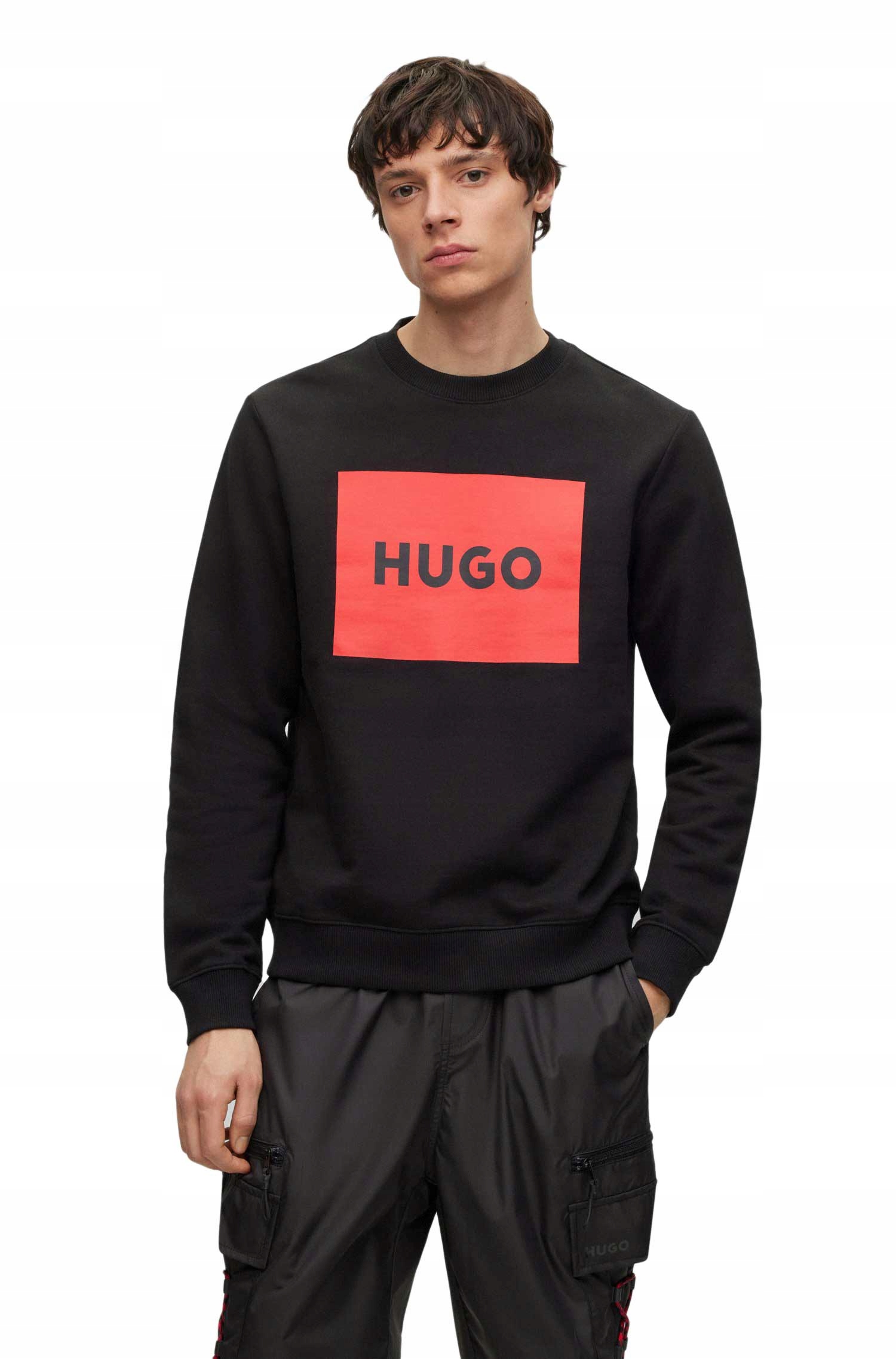 Hugo Bluza Męska Sweater Duragol 222 Czarna r.M