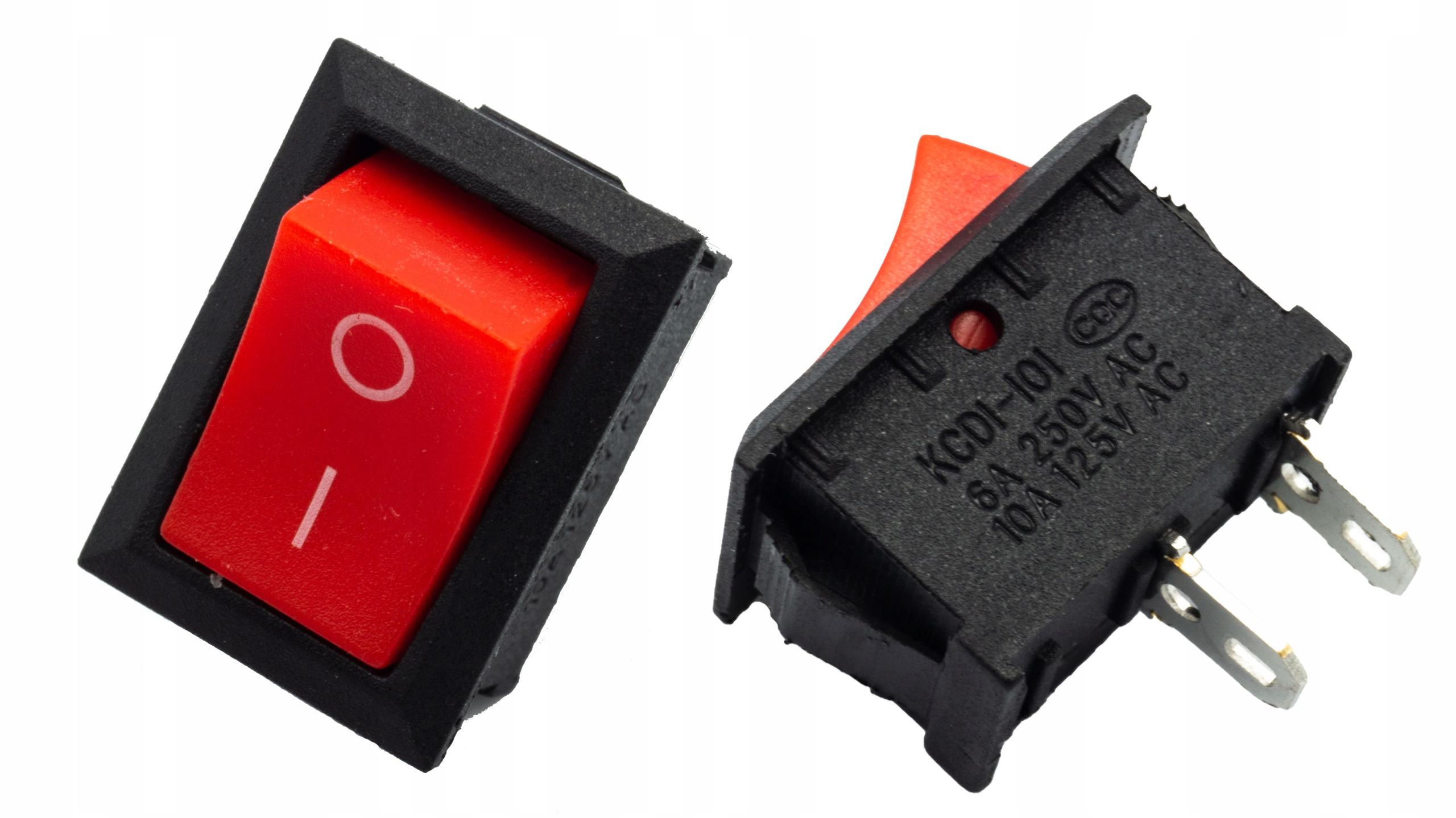 

Przełącznik KCD1 101 kołyskowy 6A 250V On Off
