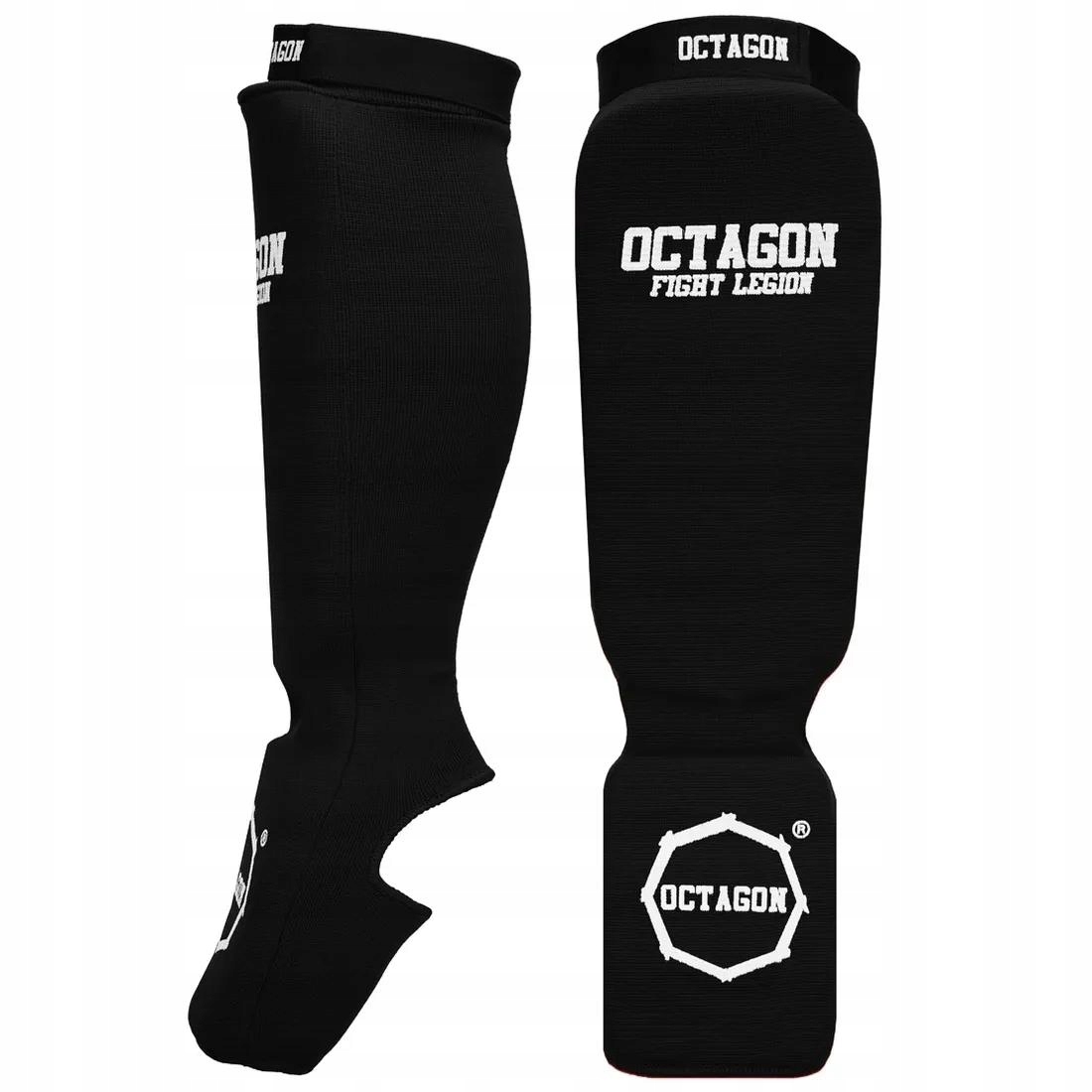 Octagon Ochraniacze Piszczel/stopa Basic Black Czarne XXL