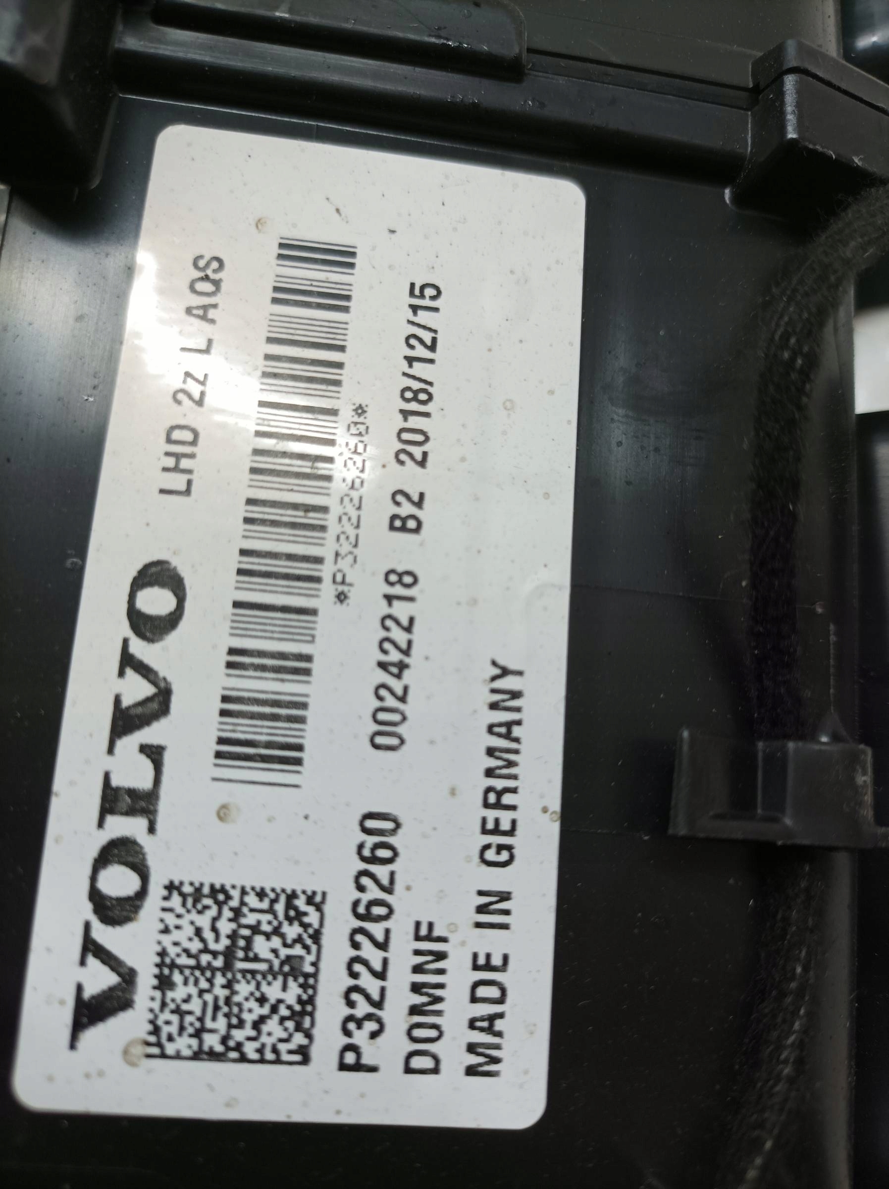 heater P32226260 Volvo V60 II (2018- )