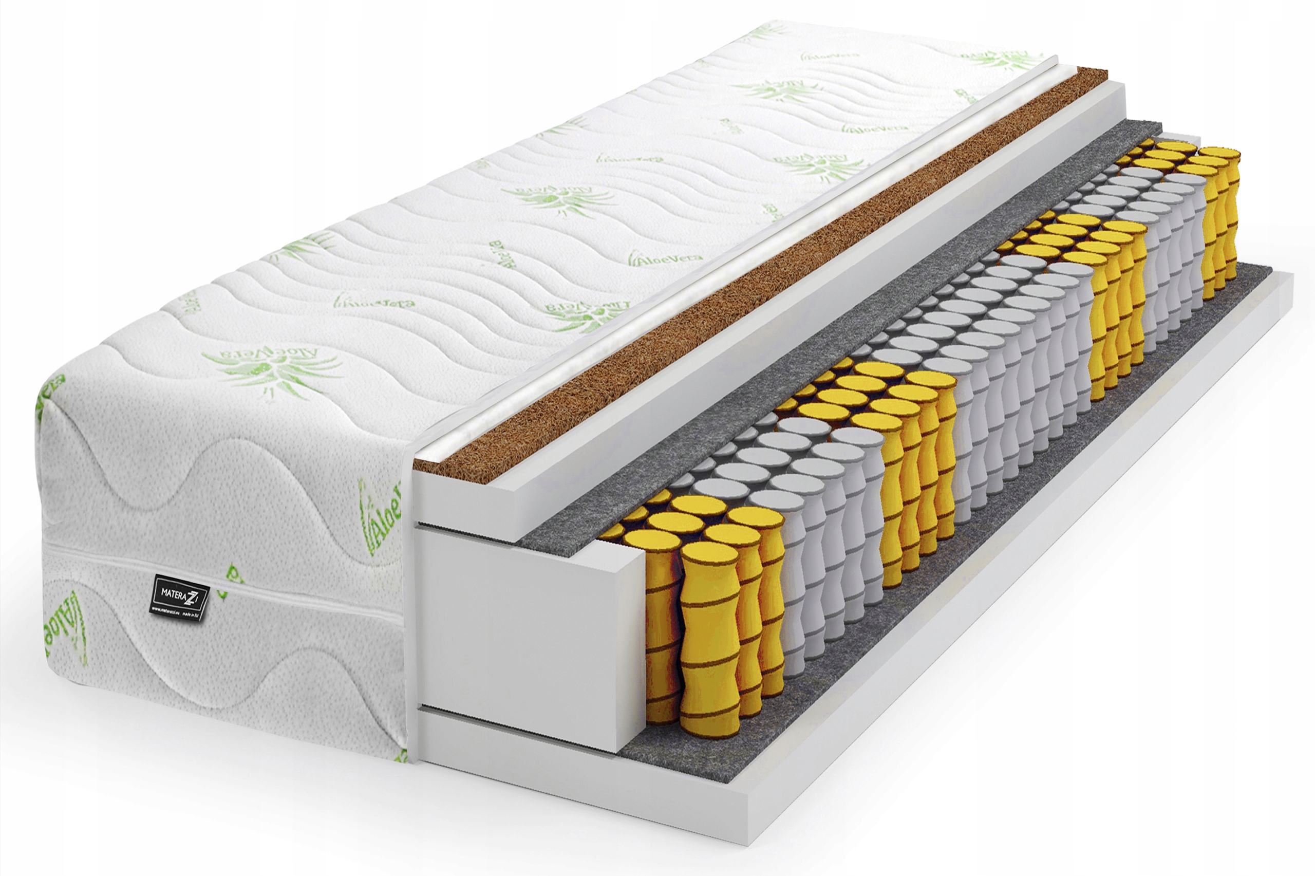 

Materac Aloe Vera Kokos 90x200 Pocket 7 Stref Lux