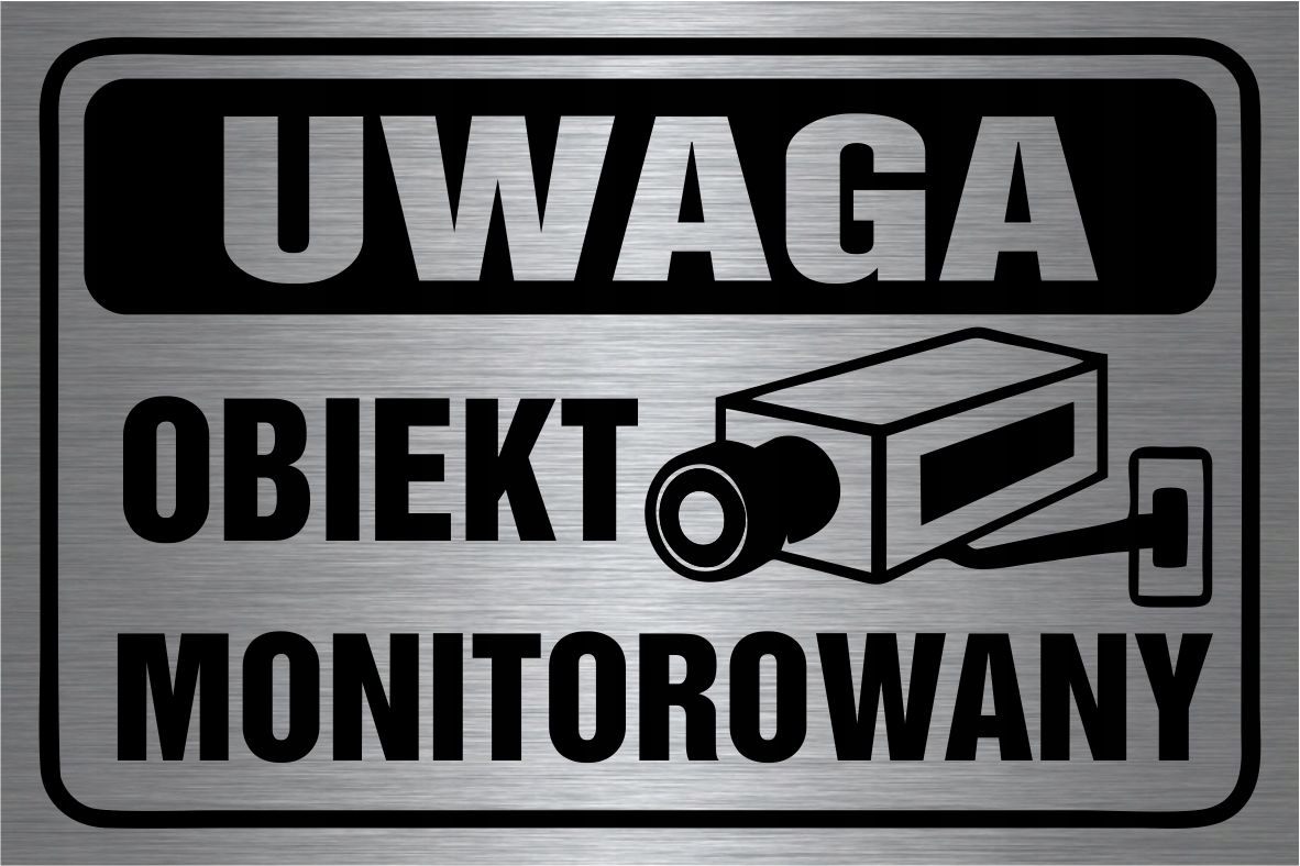 

Tabliczka Obiekt Monitorowany 20x30 Aluminium