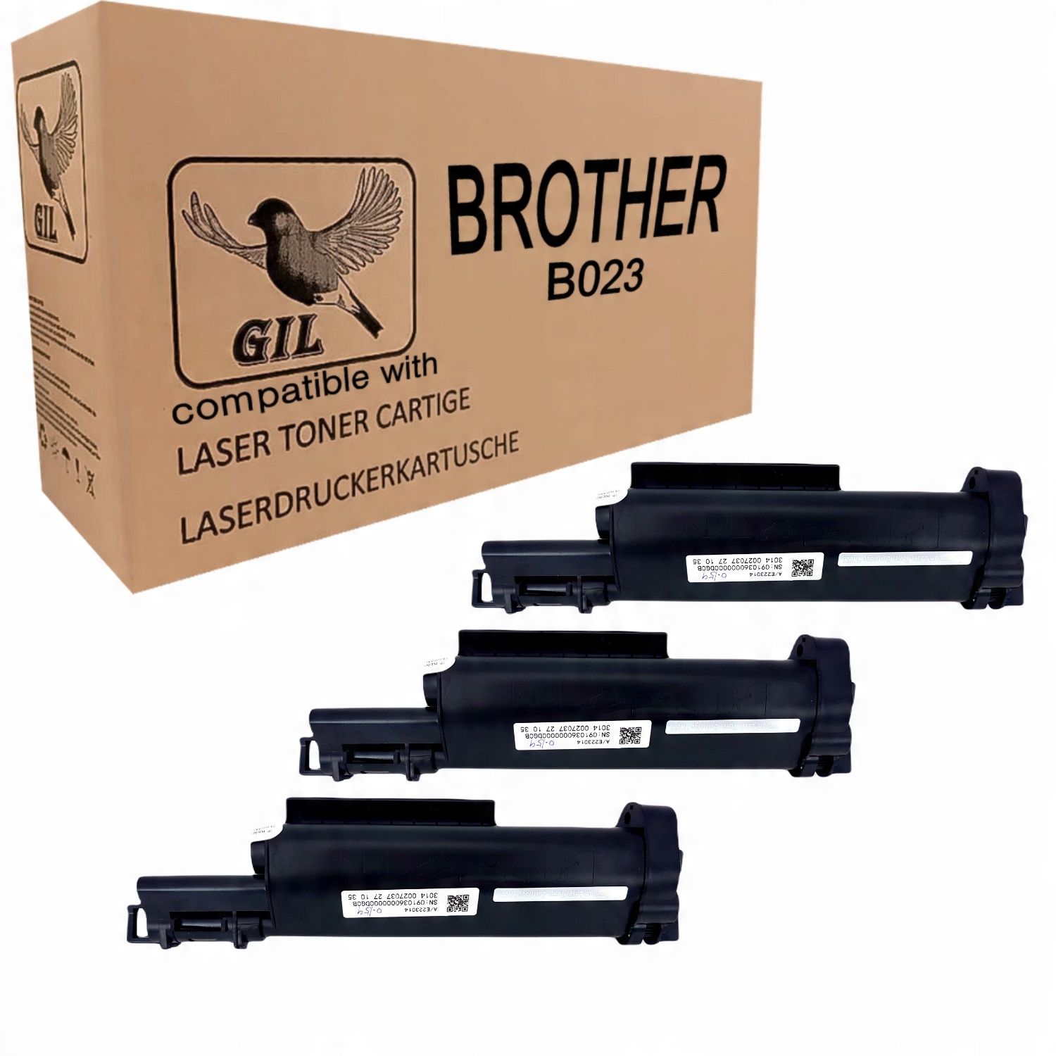

3X TN-B023 do Brother DCP-B7520DW HL-B2080DW Toner