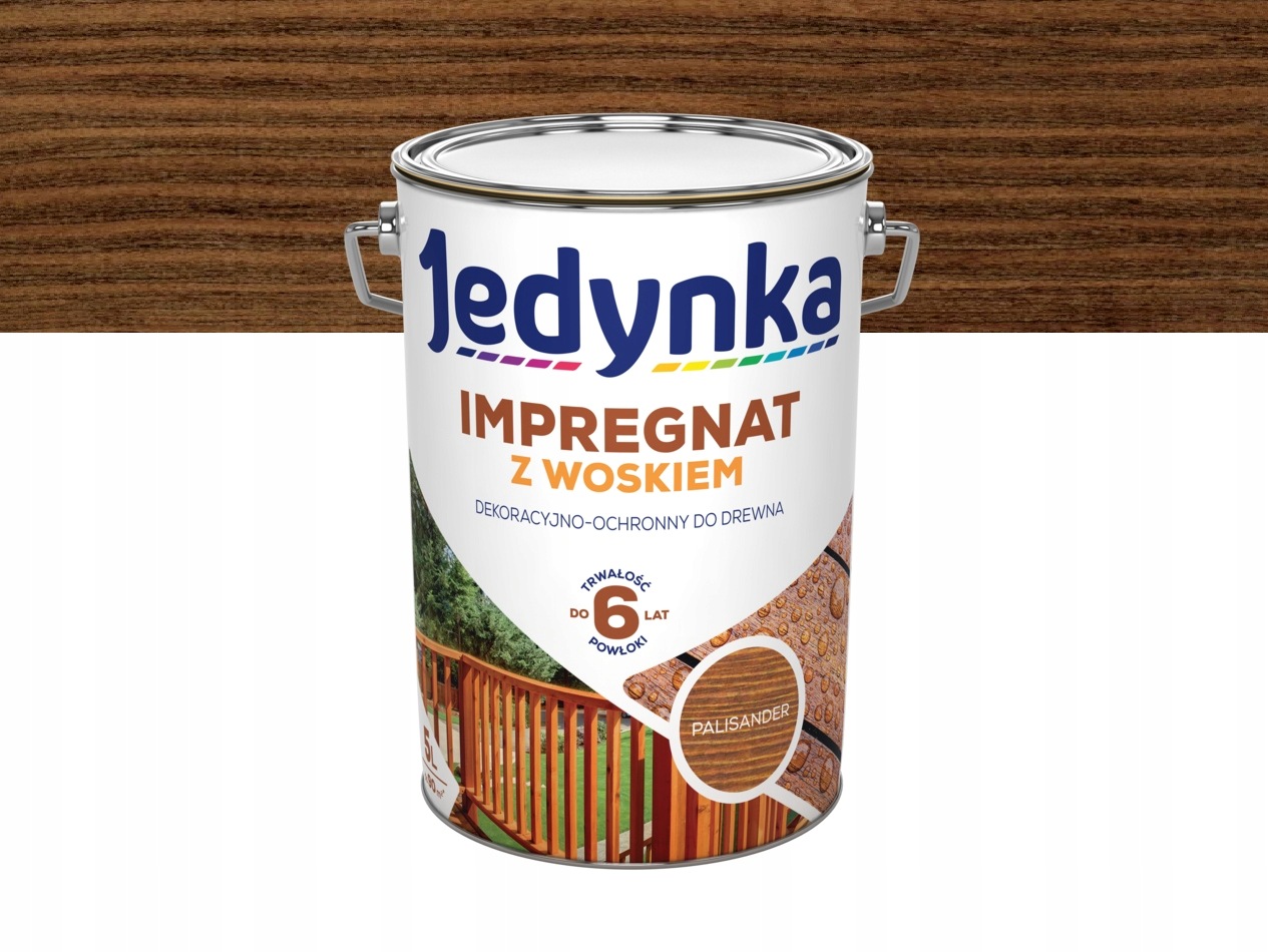 Jedynka Dekorativní a ochranný impregnát na dřevo, mat palisandr 5 L