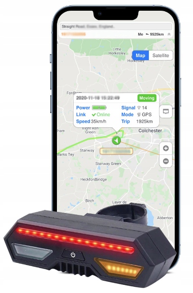 LOKALIZATOR GPS TRACKER SINOTRACK ST908 KIERUNKOWSKAZ LED STOP ROWER APP Kod producenta ST908