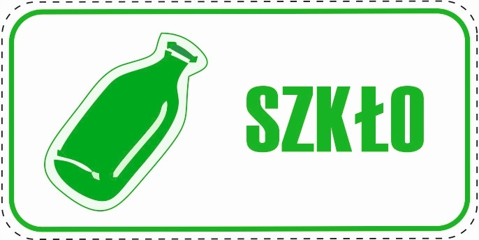 

Naklejka na kosz segregacja śmieci 9X18cm Szkło G