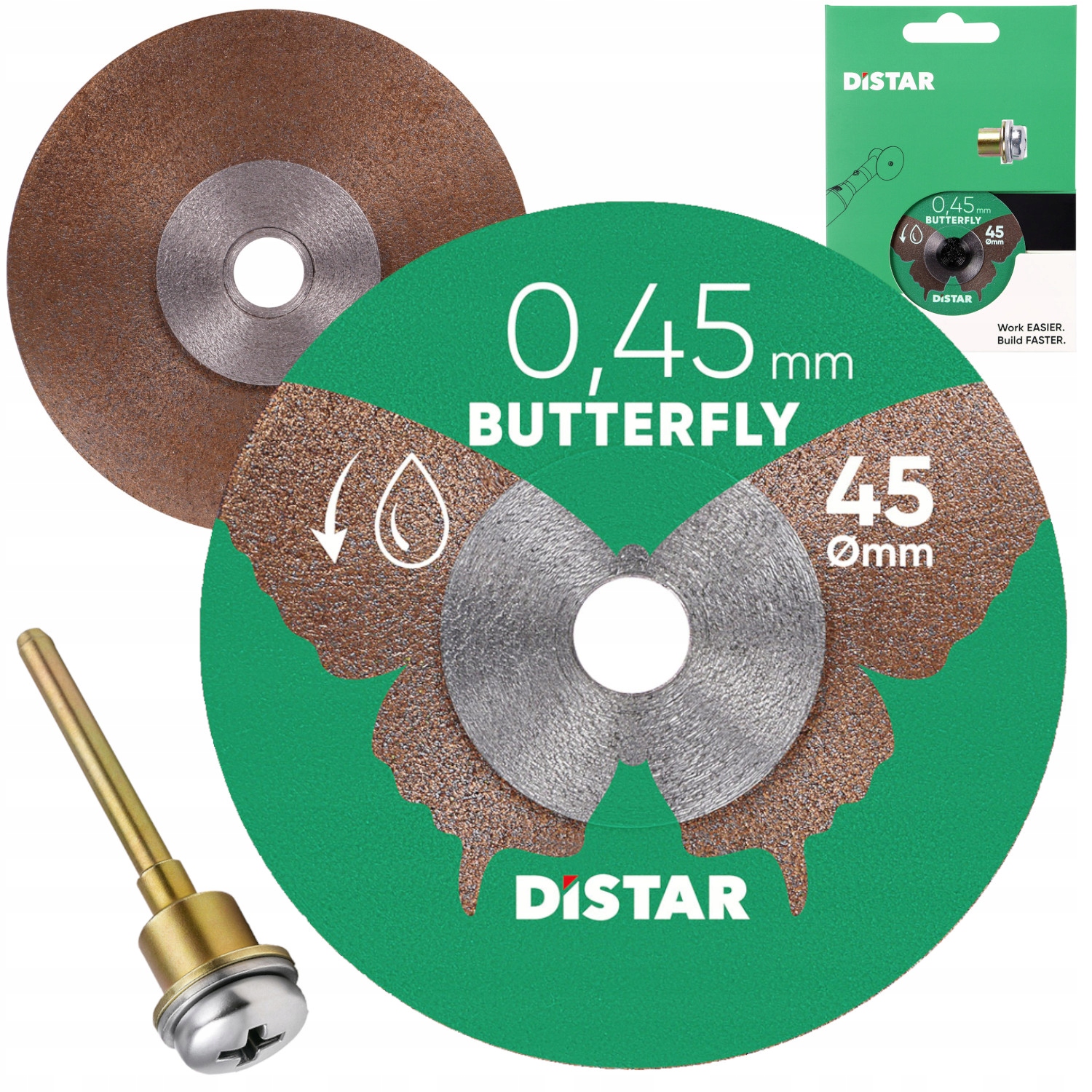 Distar Tarcza diamentowa do cięcia gresu ceramiki 45x0,45x5,8mm trzpień