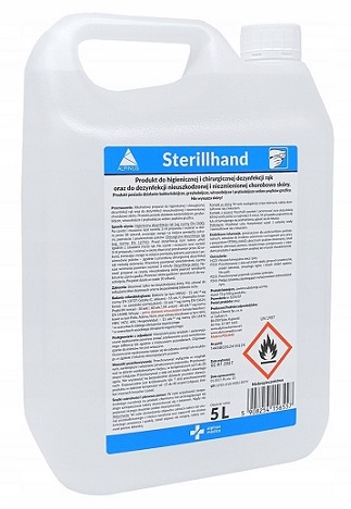 Жидкость для дезинфекции рук, кожи 5Л STERILLHAND