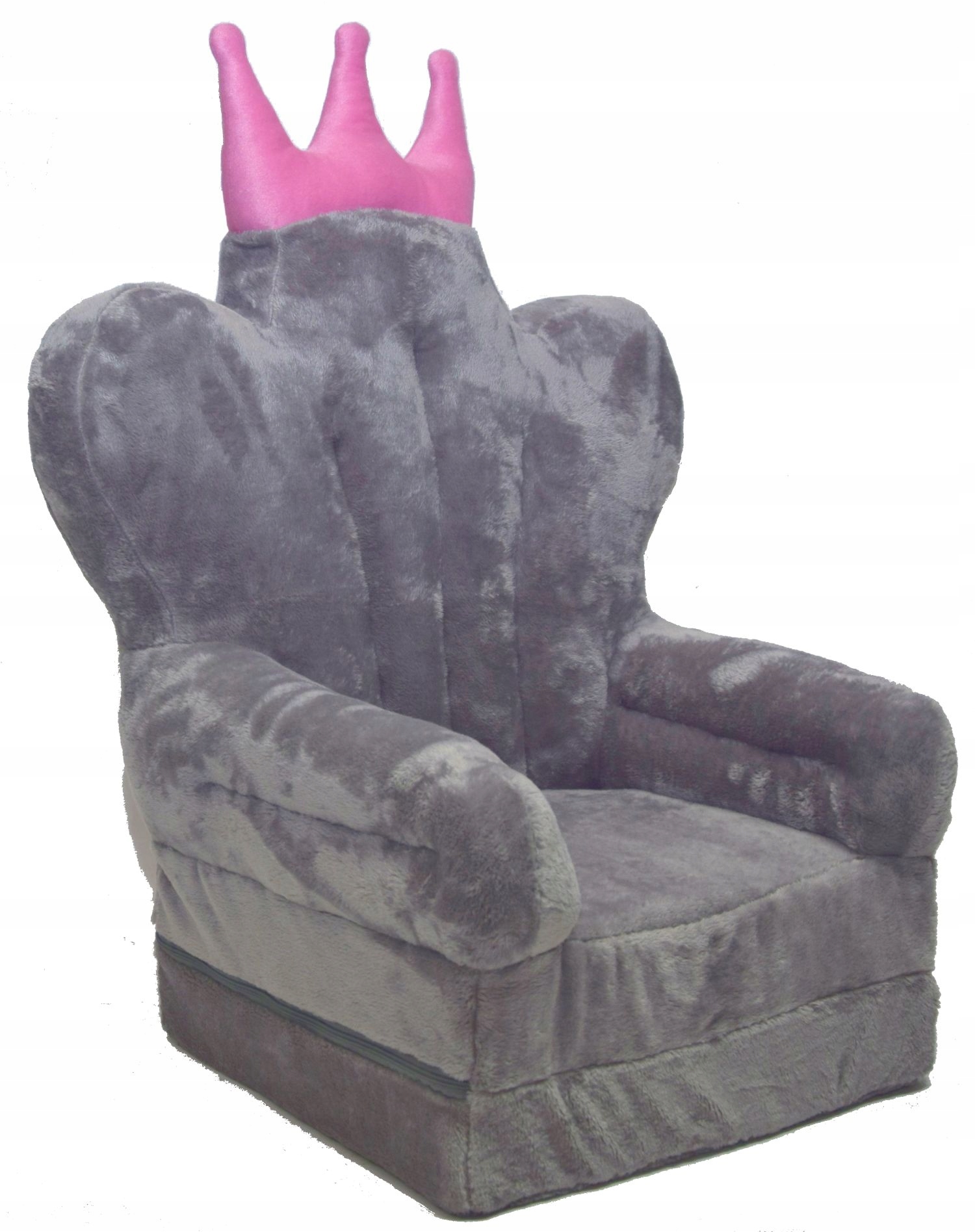 FOTEL DLA DZIECI ROZKŁADANY FOTELIK PLUSZOWY PUFA Marka inna