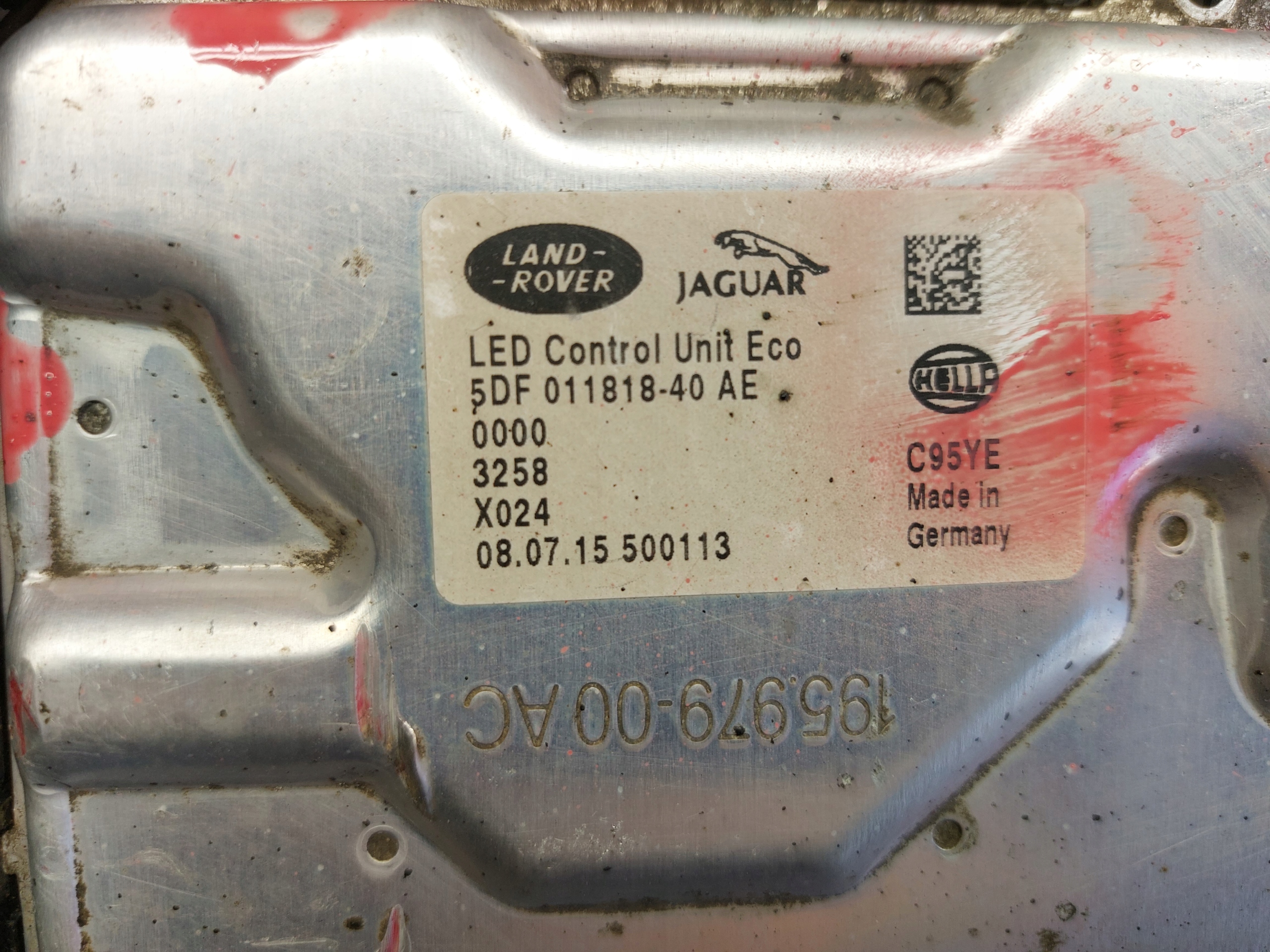 JAGUAR XE control unit LED module HELLA 15-18