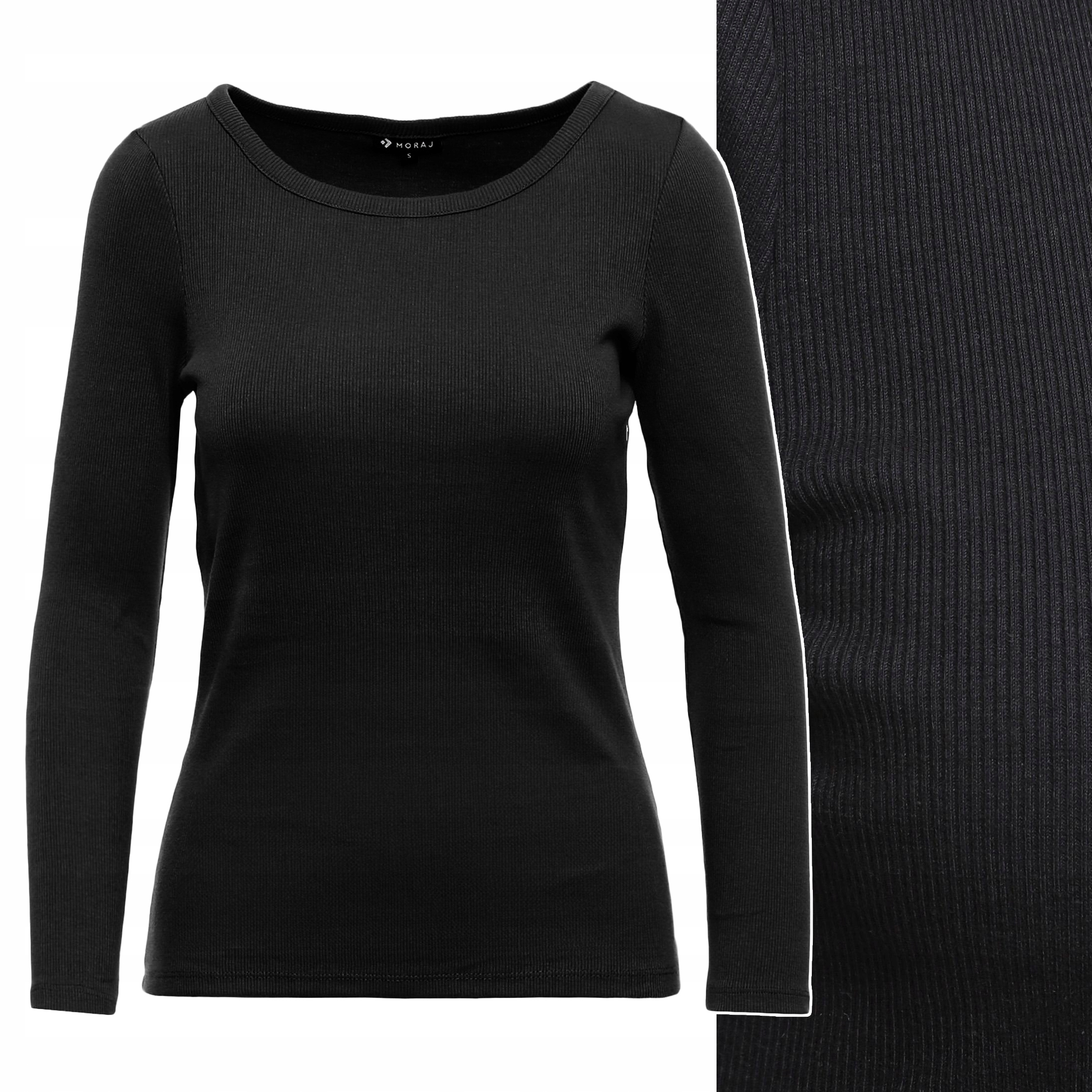 Moraj dámský žebrovaný svetr Ženská Halenka s kulatým výstřihem M