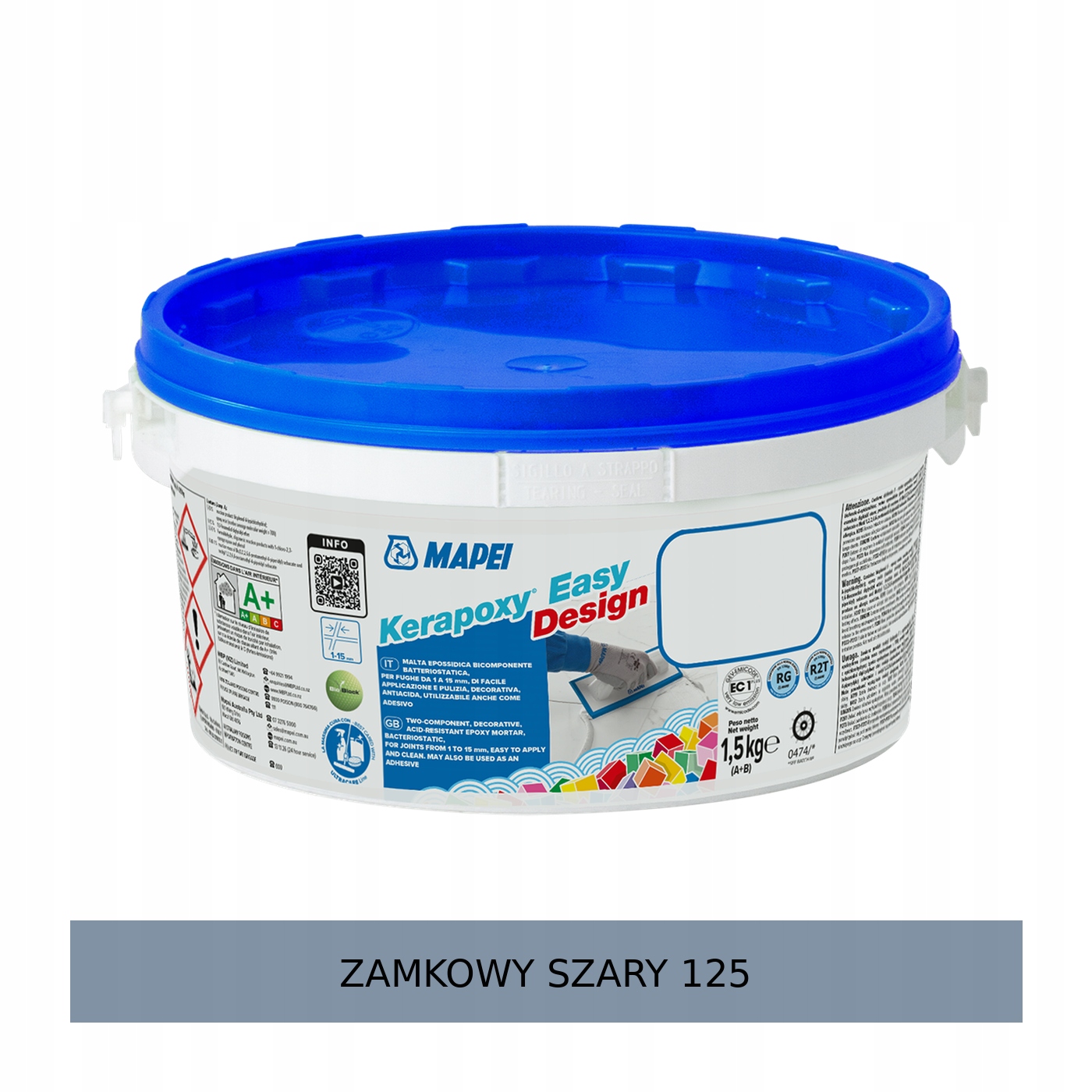 Mapei Kerapoxy Easy Design Fuga epoksydowa 1,5kg 125 Zamkowy Szary