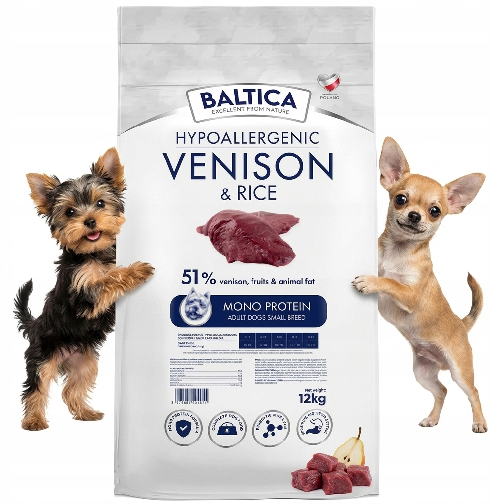 Baltica Adult Venison & Rice Dziczyzna Z Ryżem S 12kg Małe Rasy