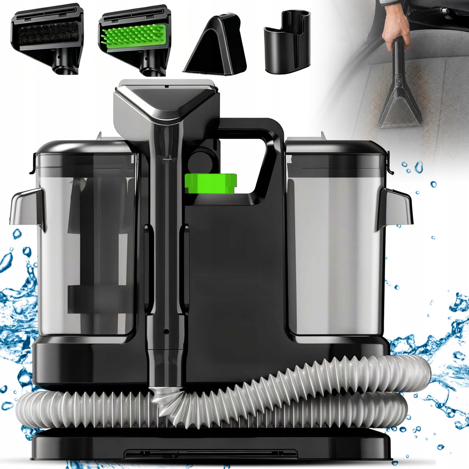 Vysavač Na Mokré Čalounění Koberců 450 W 1.8 L 800 ML Hadice 150 CM