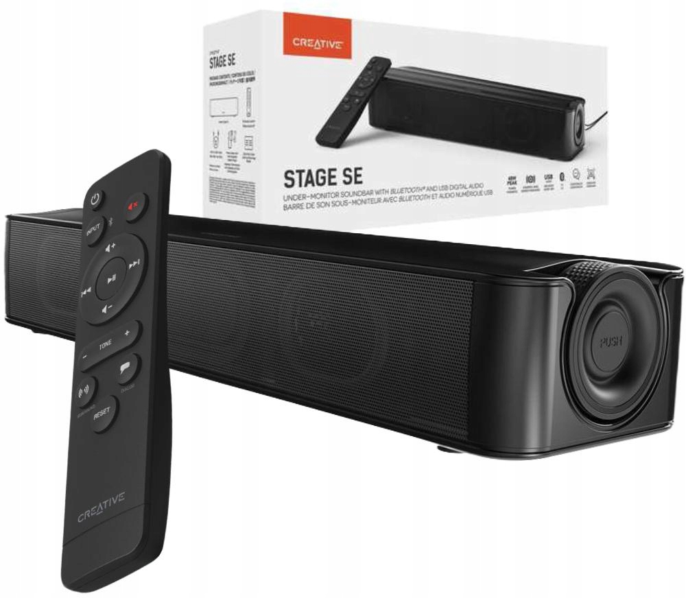 LISTWA DŹWIĘKOWA DO KOMPUTERA Creative Stage SE Bluetooth 5.3 USB 48W RMS