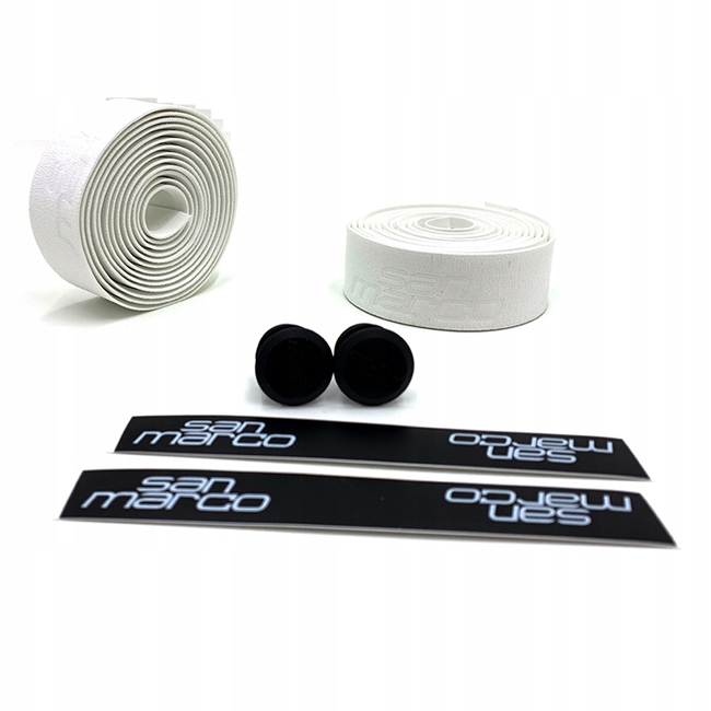 OWIJKA na kierownicę - SAN MARCO PRESA Corsa DYNAMIC biała LIKWIDACJA