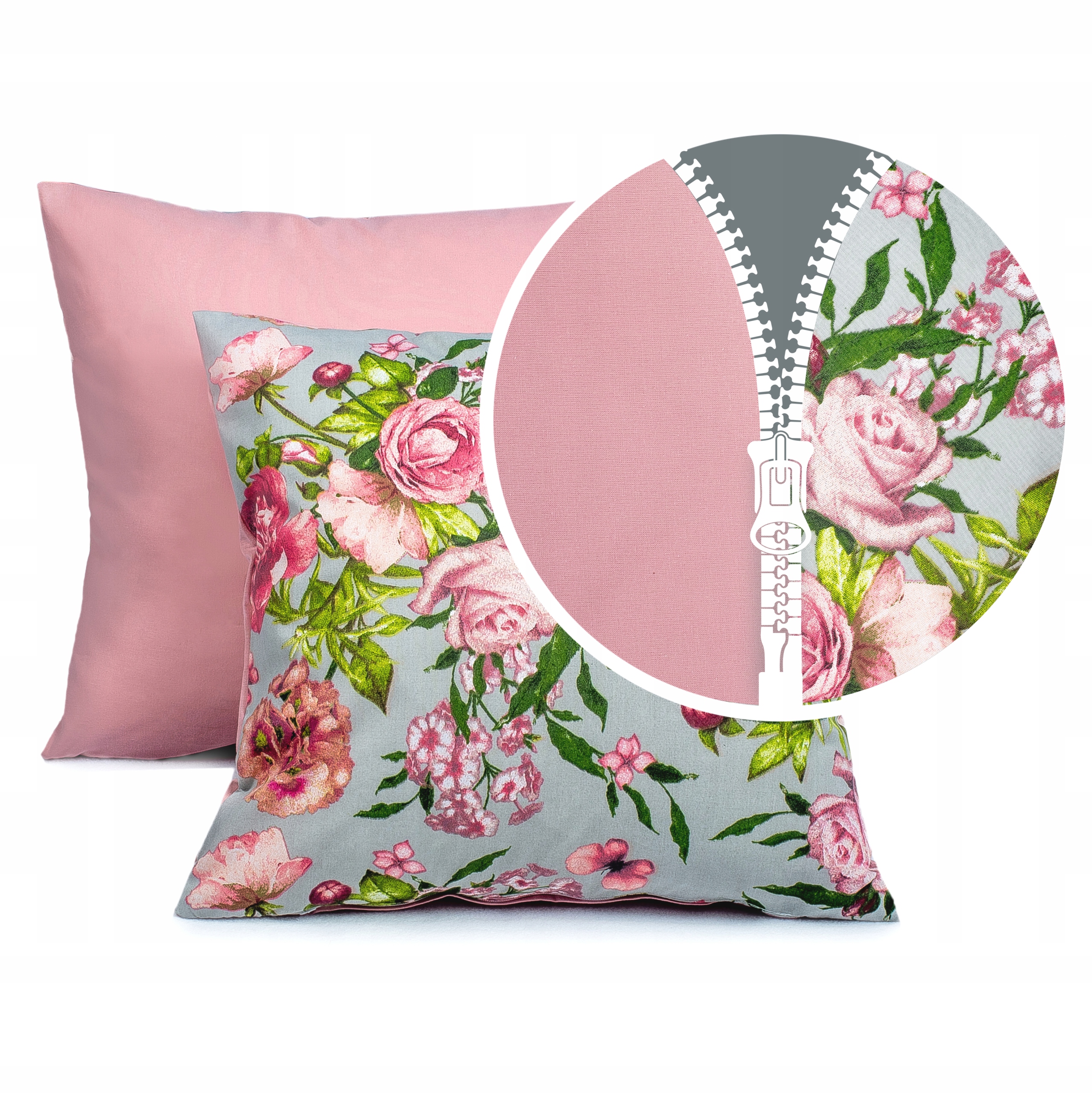 Poszewka na jaśka 40x40 bawełniana z zamkiem