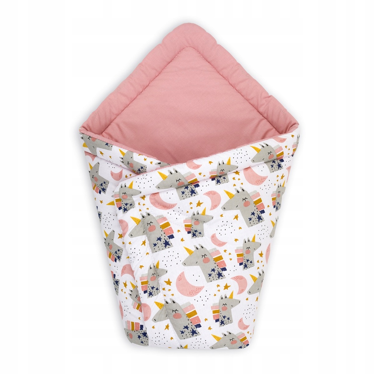 Zestaw 4w1: Kokon + Rożek + Mata + Poduszka Rogal - Jednorożce EAN (GTIN) 5903538438695