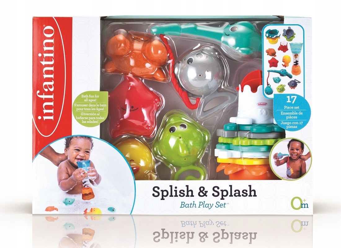 Infantino Zestaw 4 zabawek do kąpieli 305076