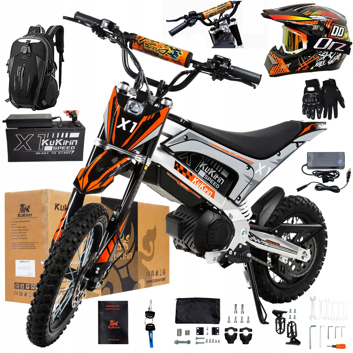 Kukirin X1 2026 Nové terénní elektrické vozidlo 2000W50KM/H 48V20.8Ah 14''