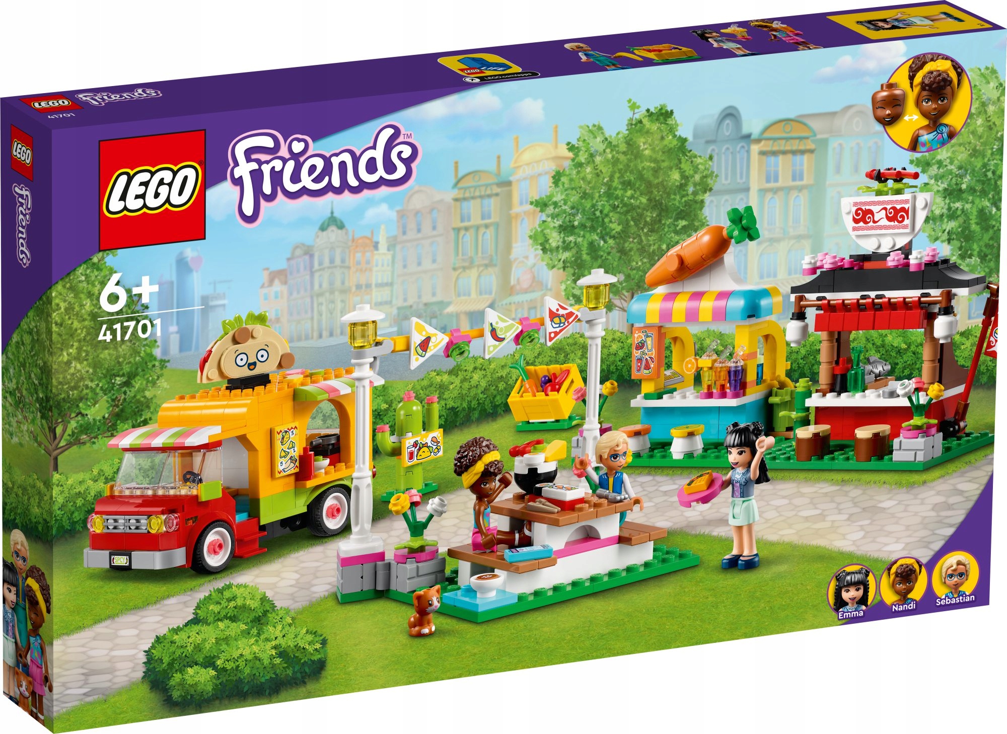 Lego Friends Stánky s jídlem 41701