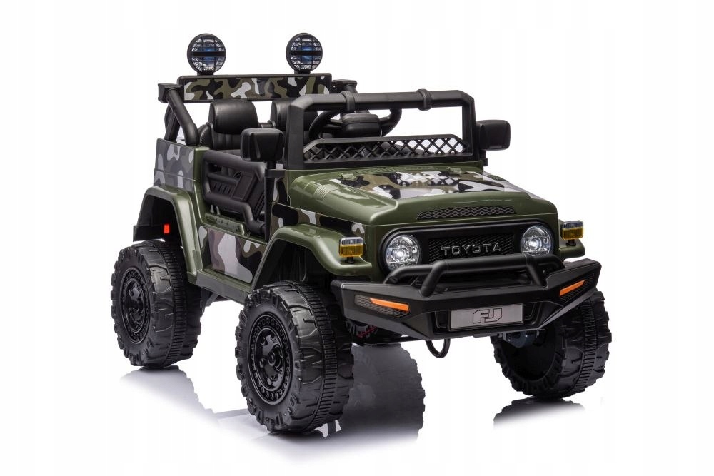 Auto Na Akumulator Dżip Jeep Samochód Toyota Fj 4X4 Skóra Koła Eva Led MP3