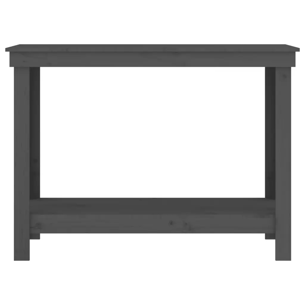 Stół roboczy, szary, 110x50x80 cm, lite drewno s Głębokość produktu 50 cm