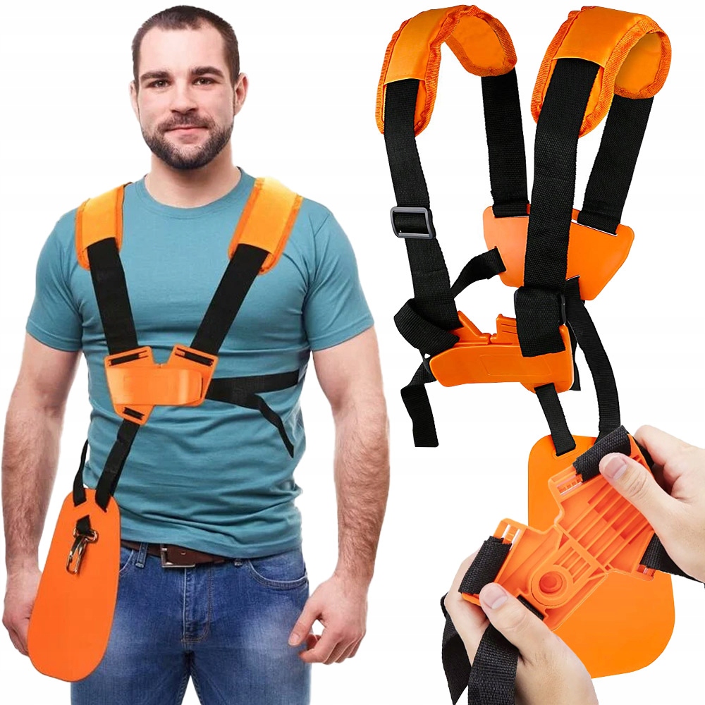 MOCNE SZELKI DO KOSY SPALINOWEJ PAS NOŚNY PASY NOŚNE UPRZĄŻ ZAPIĘCIE