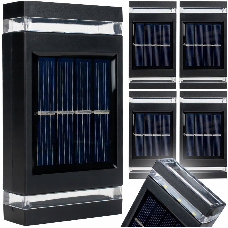

4xKINKIET Zewnętrzny Lampa Solarna Ścienna Led